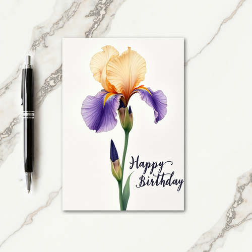 Joyful Birthday Floral Art Card