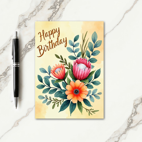 Joyful Birthday Floral Card