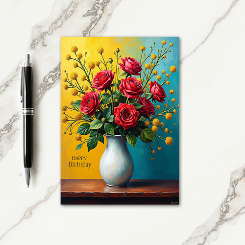 Joyful Birthday Florets Card