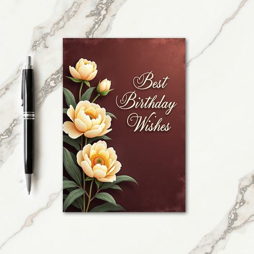 Joyful Birthday Foliage Card