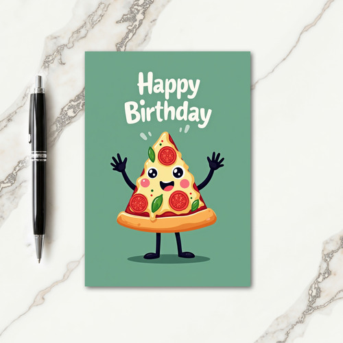 Joyful Birthday Food Character Card