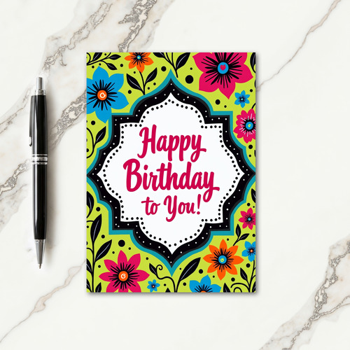 Joyful Birthday Frame Card