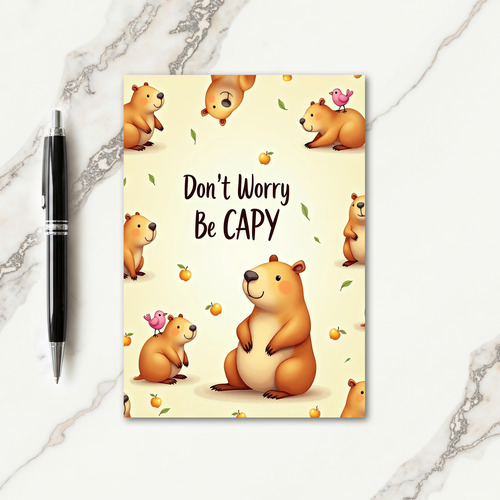 Joyful Birthday Furry Creature Card