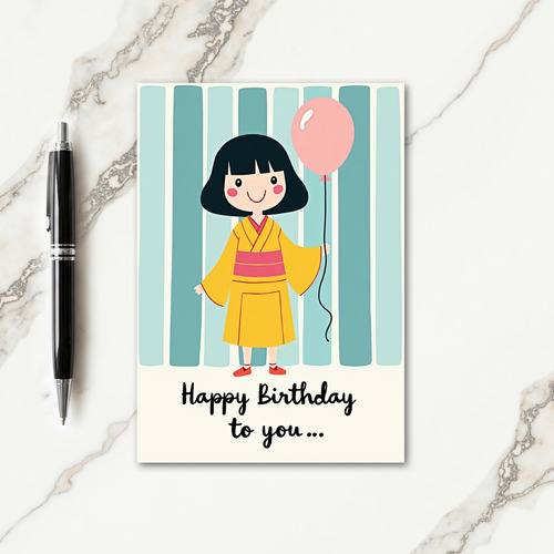 Joyful Birthday Girl Card