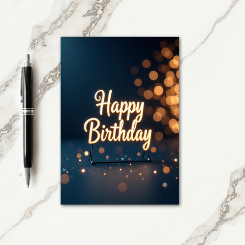 Joyful Birthday Glow Card
