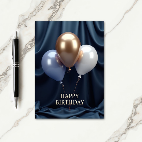 Joyful Birthday Gold Orb Card