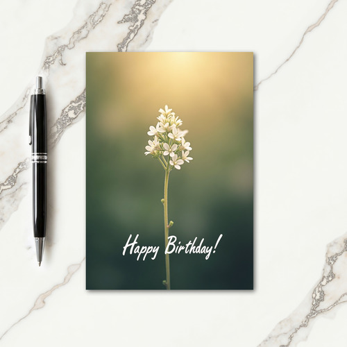 Joyful Birthday Golden Glow Card