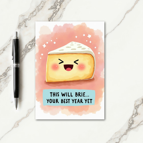Joyful Birthday Grinning Cheese Card