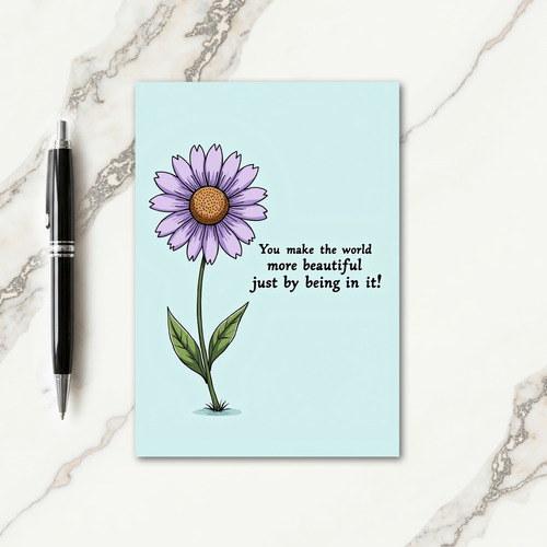Joyful Birthday Lavender Blossom Card
