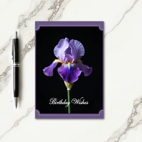 Joyful Birthday Luminous Bloom Card