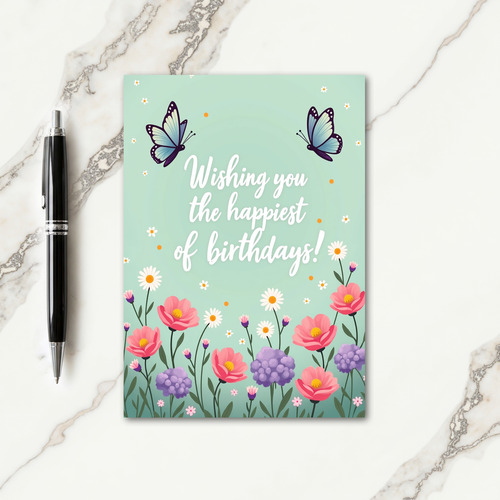 Joyful Birthday Mint Card