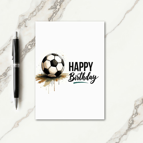 Joyful Birthday Paint Splatter Card
