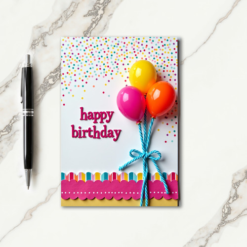 Joyful Birthday Party Card