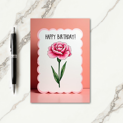 Joyful Birthday Peony Card