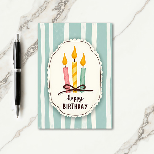 Joyful Birthday Plaque Card