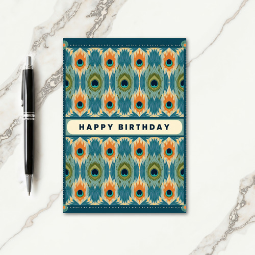 Joyful Birthday Plumage Card