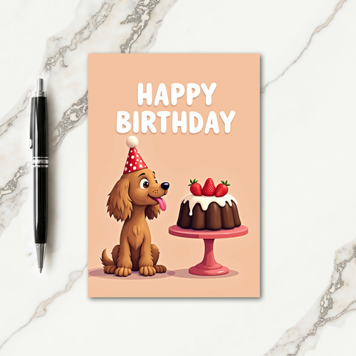 Joyful Birthday Puppy Card