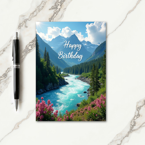 Joyful Birthday River Card