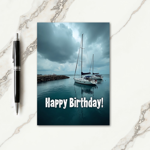 Joyful Birthday Sailboat Card