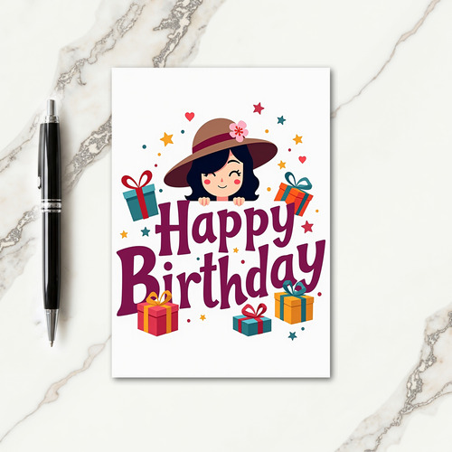 Joyful Birthday Scene Card