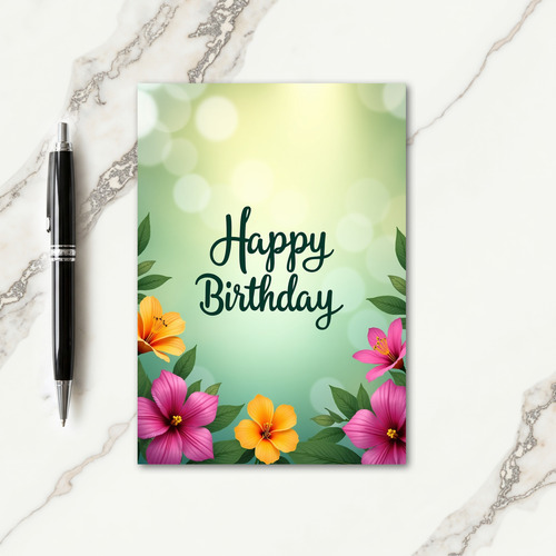Joyful Birthday Script Card