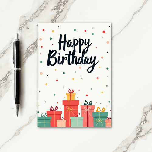 Joyful Birthday Scripted Gifts Card