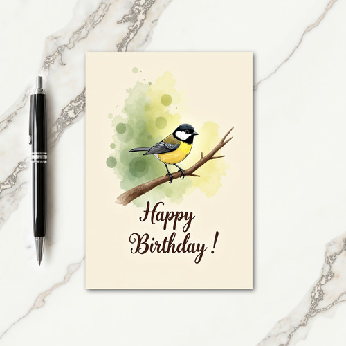 Joyful Birthday Songbird Card