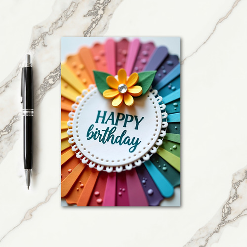 Joyful Birthday Spectrum Card