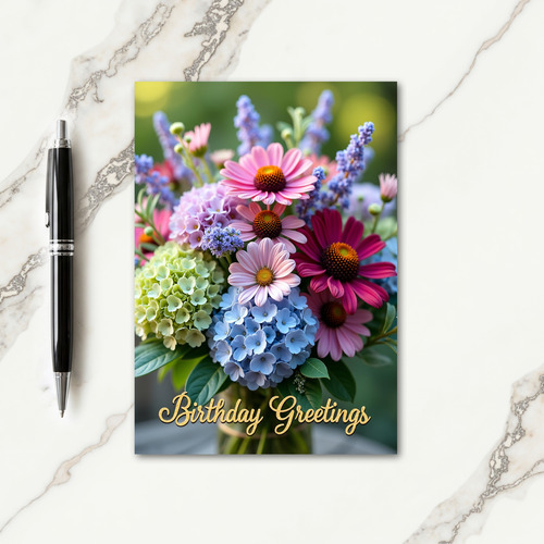 Joyful Birthday Spring Blooms Card