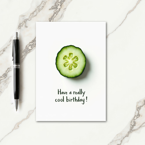 Joyful Birthday Star Slice Card
