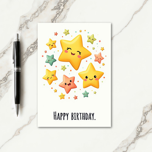 Joyful Birthday Starry Card