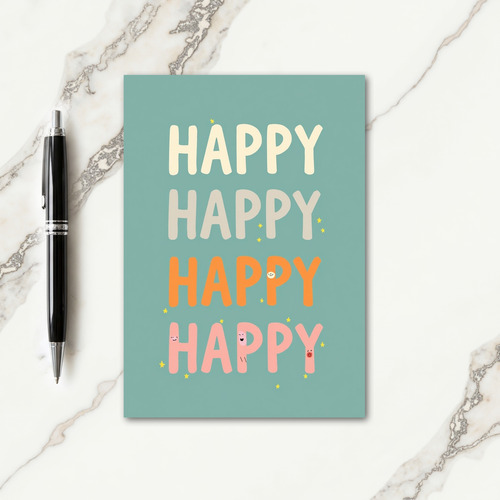 Joyful Birthday Stars Card