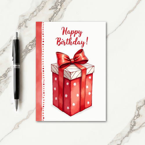 Joyful Birthday Striped Card