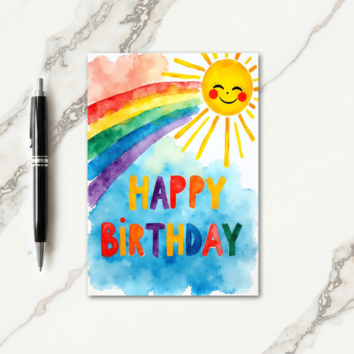 Joyful Birthday Sun Card