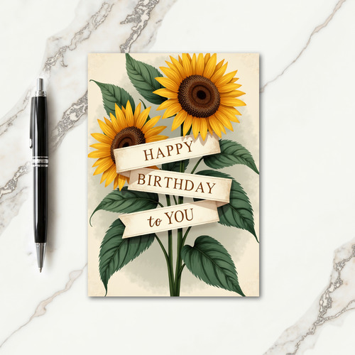 Joyful Birthday Sunny Bloom Card
