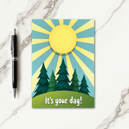 Joyful Birthday Sunny Hill Card