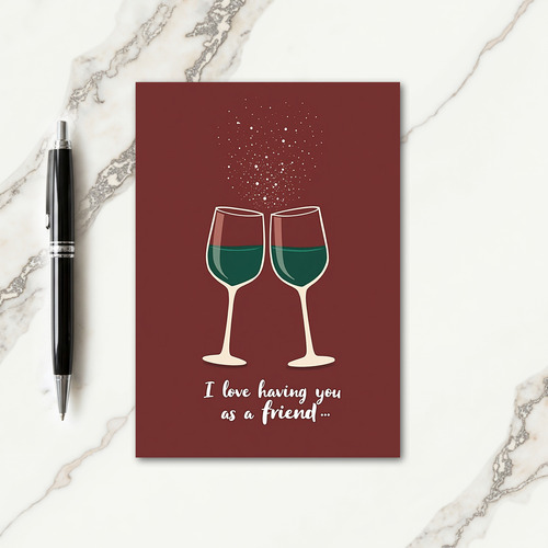 Joyful Birthday Toasting Card