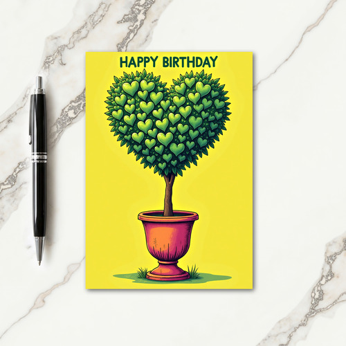 Joyful Birthday Topiary Card