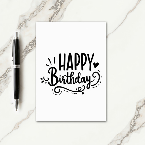 Joyful Birthday Type Card