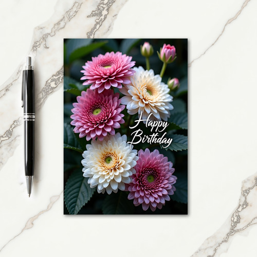 Joyful Birthday Vibrant Bloom Card