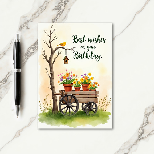 Joyful Birthday Watercolor Card
