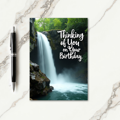 Joyful Birthday Waterfall Card