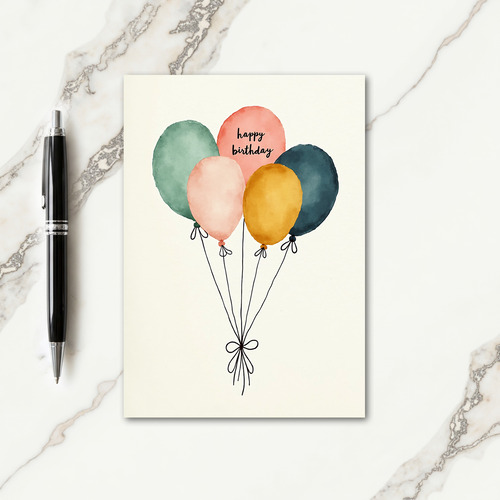 Joyful Birthday Whimsical Art Card