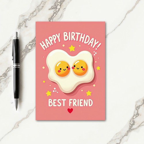 Joyful Birthday Whimsical Eggs Card