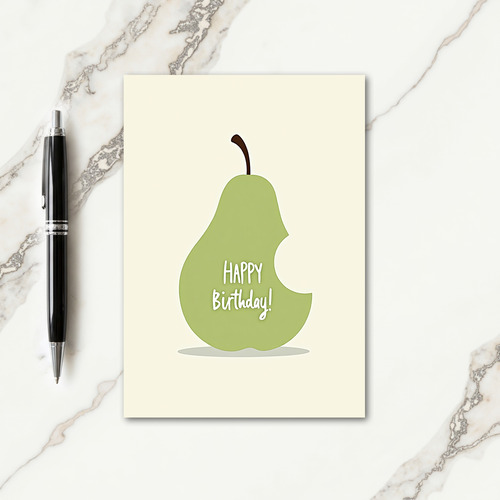 Joyful Bitten Fruit Card