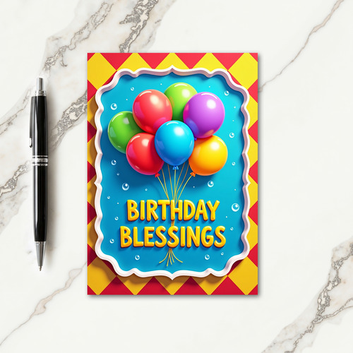 Joyful Blessings Birthday Card