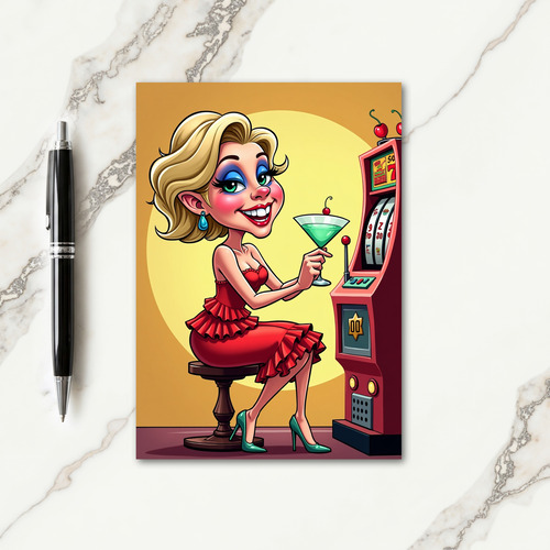 Joyful Blonde Birthday Card