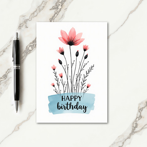 Joyful Bloom Birthday Card