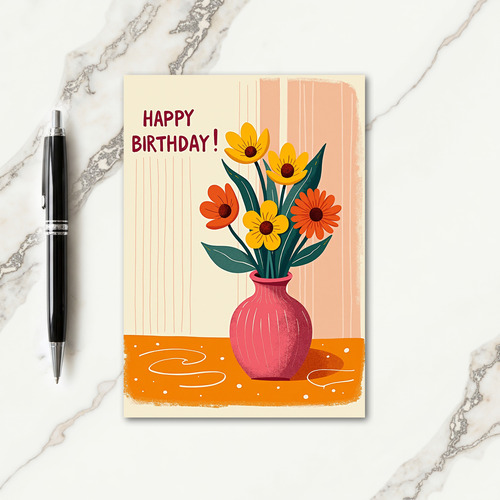 Joyful Blooms Birthday Card