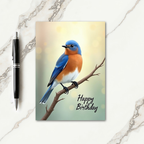 Joyful Bokeh Birthday Card